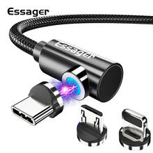 Essager Magnetic USB Cable Fast Charging Type C Cable Magnet Charger Micro USB  Cable Android Mobile Phone USB Cord New Rotation 2024 - buy cheap
