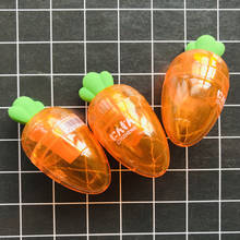 1X свежая оранжевая кавайная точилка для карандашей в виде моркови, мини-школьные и офисные принадлежности для студентов 2024 - купить недорого