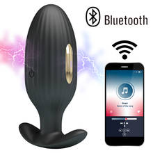 Vibrador bluetooth aplicativo, brinquedo sexual, choque elétrico, plug anal portátil, massagem da próstata, 18 sex shop para casais, produtos para adultos 2024 - compre barato