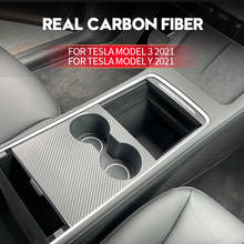 For Tesla Model 3 2021/Y 2021 Central Console Film Panel Anti-Scratch Film Carbon Fiber Interior Modification Car Accessories 2024 - buy cheap