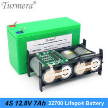 Pacote de bateria lifepo4 32700 12v, 4s1p, 12.8v, 7ah, com drive de 40a, bms balanceado para fonte de alimentação ininterrupta e barco elétrico turmera 2024 - compre barato