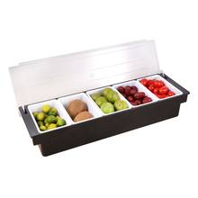 Caixa para tempero 4/5/6 caixas, para guardar frutas, compartimento do refrigerador, barra dispensadora de condimentos, bandeja de decoração 2024 - compre barato