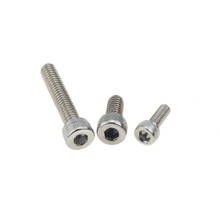 50pcs/Lot Metric Thread DIN912 M5x10 mm M5*10 mm 304 Stainless Steel Hex Socket Head Cap Screw Bolts 2024 - buy cheap