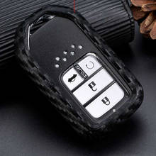 Silicone Remote Smart Car Keychain  Key Cover for Honda Greiz Fit City Jazz XRV Venzel HRV CRV Car Key Case Accessories 2024 - buy cheap