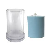 Цилиндрическая форма для свечей силиконовая форма «сделай сам» гипсовая форма для свечей глиняная Смола формы для ароматерапии изготовление мыла, свеч для домашнего декора 2024 - купить недорого