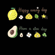 Cartoon avocado Lemon Fruit Iron on Patches Heat Transfer for Stripe on Clothes T-shirt DIY Fashion Stickers Fabric Patches 2024 - buy cheap