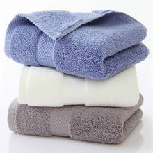 Towl 34x78cm toallas do banho absorvente grosso da toalha da cara do algodão 140g para a casa super macia 2024 - compre barato