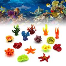 Acuario de resina para decoración de acuarios, Coral Artificial bonito, colorido, ornamento acuático, suministro para mascotas acuáticas, 1 unidad 2024 - compra barato