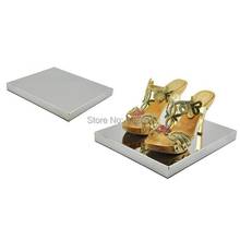Mirror Light Metal Stainless Steel Boutique Shoes Showing Display Sandals Shoes Display Stand Shoe Holder Keeper Rack 2024 - buy cheap
