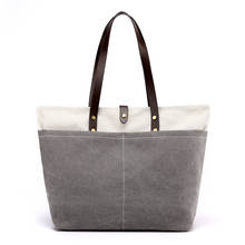 2020 Luxury Women Handbags Canvas Patchwork Women Bags Brand Designer Top-handle Bag Large Capacity Ladies Shoulder Bag 2024 - buy cheap