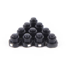 ZLinKJ 10PCS / lot Flashlight Torch Part Push Button Switch  Round Black 10mm x 10mm (D*H) 2024 - buy cheap