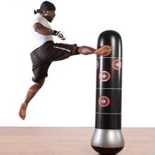 Saco de boxeo inflable con soporte libre, saco de arena con bomba de aire para alivio de presión, entrenamiento, Muay Thai, 160cm 2024 - compra barato