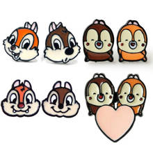 Disney Chip Dale Fashion Anime Action Figures Cartoon Products Accessories Stud Earrings Girls Unisex Birthday Gifts 2024 - buy cheap