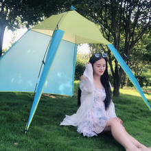 Summer Fishing Picnic Beach Tent Sun Shade Shelter Triangle Tent Outdoor Foldable Travel Camping with Bag UV Protection  X116G 2024 - buy cheap