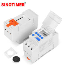 Electronic Weekly 7 Days Programmable Digital Industrial Time Switch Relay Timer Control AC 220V 16A Din Rail Mount 2024 - купить недорого