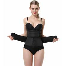 Modelador corporal feminino látex, cinta cincher para barriga, espartilho, moda superior, ganchos e zíper, cinta emagrecedora 2024 - compre barato