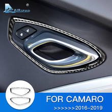 AIRSPEED for Chevrolet Camaro 2016 2017 2018 2019 Accessories for Camaro Sticker Interior Trim Carbon Fiber Door Handle Frame 2024 - buy cheap