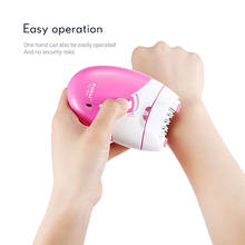 Kemei-máquina de depilación eléctrica para mujer, afeitadora para Bikini, cuerpo, cara, axilas, 40D cargador USB, recargable 2024 - compra barato