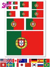 Pegatina con estampado de bandera de Portugal para coche, pegatina impermeable de PVC para motocicleta, todoterreno, vinilo para portátil 2024 - compra barato