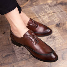 Sapatos masculinos de couro genuíno, mocassim de couro casual para negócios, sapato social iv 2024 - compre barato