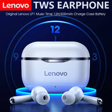 Беспроводные наушники Lenovo LP1, Bluetooth 5,0, TWS наушники с шумоподавлением, водонепроницаемая Спортивная гарнитура с микрофоном, Двойные стерео, Hi-Fi басы 2024 - купить недорого