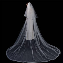 Véu de noiva gryffon, véu clássico com duas camadas, elegante, com pente, acessórios de casamento, 2021 2024 - compre barato