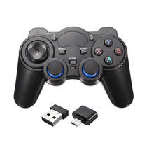 Controle para console de jogos retrô 2.4ghz, joystick sem fio android, mesa, tv box, smart tv 2024 - compre barato