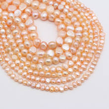 Cuentas de perlas naturales de agua dulce, cuentas sueltas de forma irrompible de alta calidad para collar de joyería, accesorios de fabricación de tamaño 5-10mm 2024 - compra barato