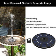 Solar birdbath fonte bomba 2.5w brushless submersível bomba painel kit para o banho de aves pequena lagoa decoração do jardim em estoque 2024 - compre barato