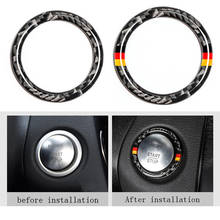 W205 Suitable for Mercedes-benz C-class W205 GLC Modified Auto Parts with One-button Start Decoration Ring Carbon Fiber Interior 2024 - buy cheap