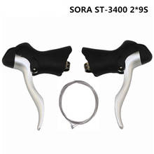 SHIMAN0 SORA-palancas de cambio para bicicleta de carretera, originales, sora 3400, ST-3400, 2x9 velocidades STI 2024 - compra barato