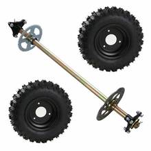 Tdpro-kit de montagem de eixo traseiro para bicicletas, conjunto de pneu traseiro com 4.10 a 6 rodas para mini bike, drift trike golf kid, montagem diy 2024 - compre barato