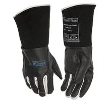 Black SOFTouch Argon Arc Welder TIG MIG MMA Work Glove Grain Cow Leather Welding Gloves 2024 - compre barato