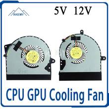 Original New CPU GPU Cooler Fan Heatsink For Asus ROG G751 G751J G751JM G751JL G751JT G751JY Radiator 5V 12V FAN 2024 - buy cheap