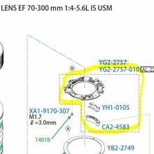 Piezas de reparación de lente principal PCB, pieza YG2-2757-010 para Canon EF 70-300mm F/4,0-5,6 L IS USM 2024 - compra barato
