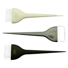 Pincéis retos para colorir cabelo 3 tamanhos, tigelas de coloração de cabeleireiro para misturar cabelo, kit de ferramenta com tintura de permanente un668 2024 - compre barato