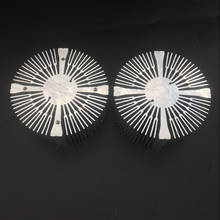 Dissipador de calor de alumínio redondo, para led de alta potência 20w 30w 50w 100w, 1 peça 90*40mm