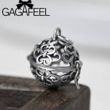 GAGAFEEL S925 серебряные полые матовые серебряные подвески в форме Саше ожерелье Женская тайская Серебряная подвеска на цепочке до ключиц модные ювелирные изделия 2024 - купить недорого