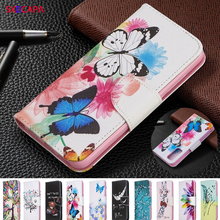 Cute Cartoon Painting Leather Flip Case for Samsung A42 S20 FE 5G Note 20 Ultra A21S S20 Lite S20 Fan Edition Wallet Phone Cover 2024 - buy cheap