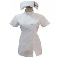 2020 Danganronpa 3 сторона безысходности Mikan Tsumiki белый костюм медсестры для Косплей + повязка 2024 - купить недорого