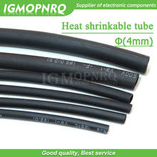 5 Meters High quality Black 4mm Heat Shrink Heatshrink Heat Shrinkable Tubing Tube Sleeving Wrap Wire Black Color 2024 - buy cheap