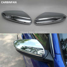 FIT FOR 2016 2017 HONDA CIVIC CHROME SIDE DOOR MIRROR COVER REAR VIEW TRIM BEZEL CAP OVERLAY GARNISH MOLDING 2PCS/SET 2024 - buy cheap