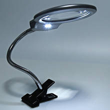 2.25X 5X LED lupa iluminadora microscopio lupa led lámpara de mesa Lámpara de lectura abrazadera Lampe lupa herramienta de reparación de joyería 2024 - compra barato