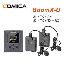 Comica-micrófono inalámbrico de nivel de transmisión, Kit de Mini transmisores UHF, receptor para cámara de teléfono móvil DSLR, boomx-u, U1, U2 2024 - compra barato