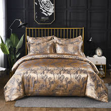 Capa de edredom luxuosa em estilo europeu, roupa de cama tecido, jacquard, fronha, único, queen, king size, personalizada 2024 - compre barato