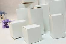 Cajas de Regalo blancas de alta calidad, caja de embalaje de joyería de papel Kraft pequeña, caja de cartón jabón artesanal para/dulces, 5 unids/lote 2024 - compra barato