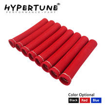 8 unids/lote Universal de fibra de vidrio bujía de protección de calor manguito combustible A/C Línea de aceite cableado 6'negro, rojo, azul HT-SPH11 2024 - compra barato