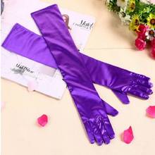 Guantes largos de mano para chica, manoplas para boda, Amarillo/morado, para baile, ST214 2024 - compra barato