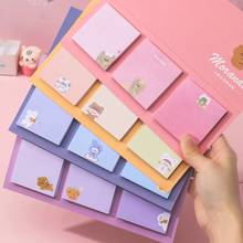 Cute Cartoon Rabbit Dog Paper Memo Pads Notepad Kawaii Note Pads Sticky Notes Planner Korean Stationery Office School Supplies 2024 - buy cheap