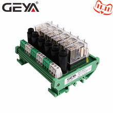GEYA NGG2R Din Rail 6 Channel Relay Module with Fuse Protection Ormon Relay PLC Price 2024 - buy cheap